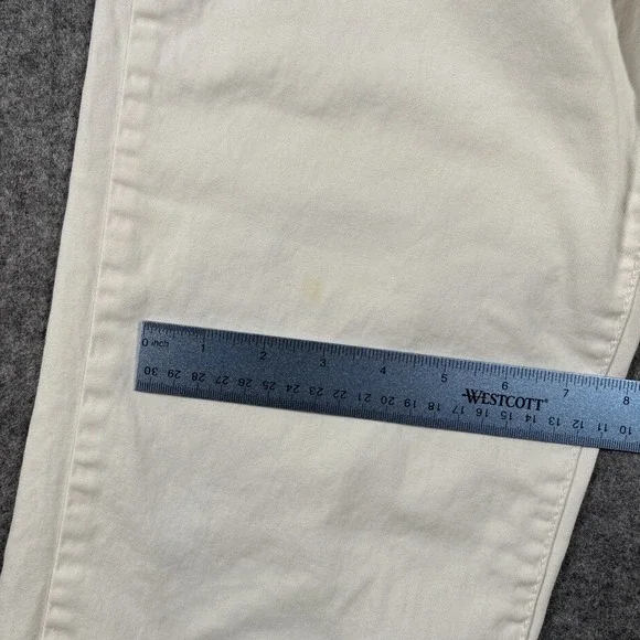 Jag Jeans Womens Size 8 (Fits 30x22) White Jeans Classic Fit Stretch Crop - Picture 9 of 14